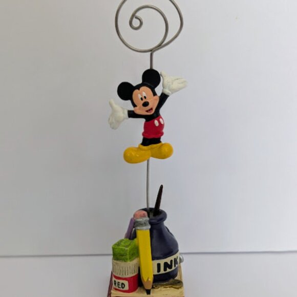 Walt Disney World Mickey Mouse Photo Note Holder Office Desk Decor - Picture 1 of 4